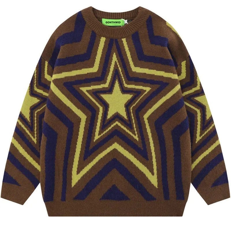 Sweater Cyber Y2K marron